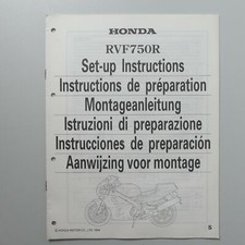 Honda RVF 750 R Montageanleitung Handbuch Set up instructions A9478