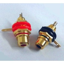 Cinch Einbaubuchsen Set 1 Paar