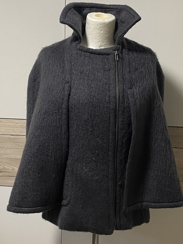 Poncho cape umhang grau - poncho,