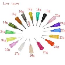 10 x stumpfe Kanülen Stumpfkanülen Dosiernadel 27 G sehr fein-gerade-in grau