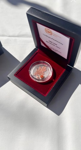 Mint oak leaf red crystal - mint,