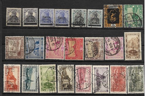 Saargebiet konvolut mit - konvolut, 20