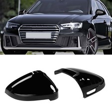 2x Schwarz Spiegelkappen