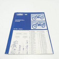 KTM 125 MX Enduro Ersatzteilkatalog Ersatzteilliste Teile Katalog Handbuch C3078