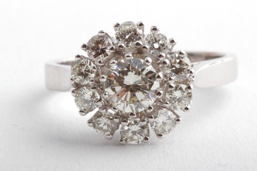 Brillant diamant ring 750 18k - 750,
