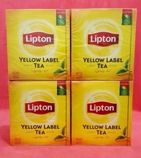 400 Lipton Teebeutel Schwarztee - 4 x 150 g - Yellow Label Tee 