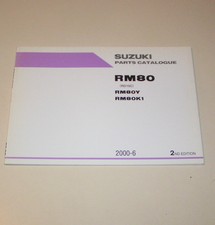 Ersatzteile Katalog / Teile-Liste Suzuki RM 80 - Ausgabe 2000