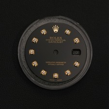 Rolex 36mm Eigener Schwarz Diamant Zifferblatt für Datejust Uhren