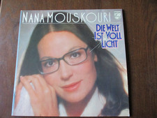 LP Vinyl Nana Mouskouri Die Welt ist voll Licht Geringe Gebrauchspuren