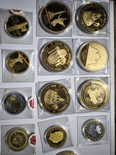 Münzsammlung, Vergoldet 