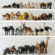 Schleich Wild Life Tiere Giraffe Bär Hyäne Gnu Büffel Strauß Nashorn Sammlung