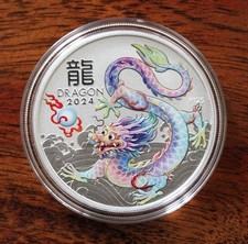 Silber Lunar III 2024 Drache 1