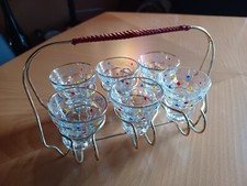 DDR Schnapsgläser im Gestell - 6 stck - 