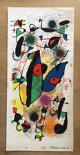 Siebdruck Serigrafie  - Joan Miró - signiert im Druck - ca. 1972