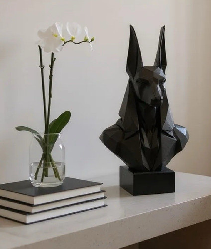 Moderne hundeskulptur anubis - moderne, hundeskulptur/anubis
