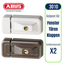 ABUS 3010 Fenstersicherung Universal-Zusatzschloss NEU