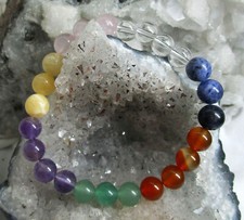 CHAKRA CHAKREN  Edelstein-Armband  19cm 8mm Nr.300