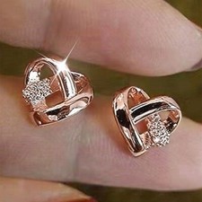 Herz ohrstecker karat - ohrstecker, 18