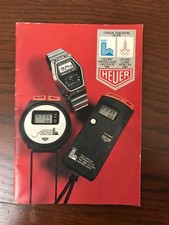Heuer Stoppuhr & Chronographen Catalogue - Katalog Zähler Und Cronos Vintage