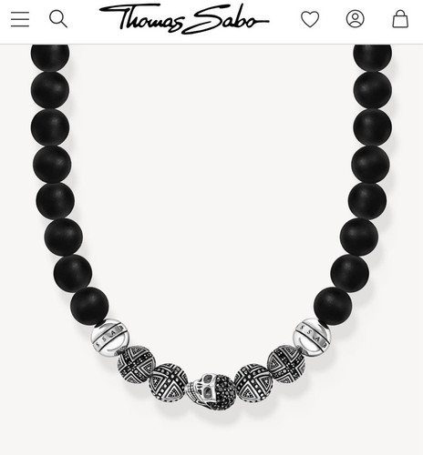 Thomas sabo halskette obsidian - thomas,