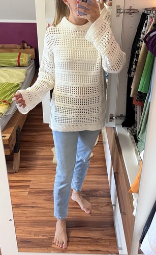 Amisu pullover loch - muster, neu
