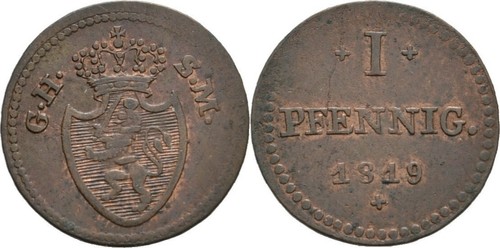 Hessen darmstadt pfennig - hessen,