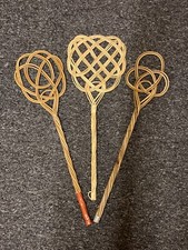 3 Alte Teppichklopfer, Flechtware, Weide, dekorativ - Vintage, 1960er-Jahre