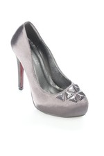 SUPER MODE Plateau-Pumps Damen Pumps Gr. DE 36 grau-schwarz-rot