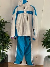 Ski-Set Ski-Jacke Skihose Nebulus Herren Größe L Weiß Blau