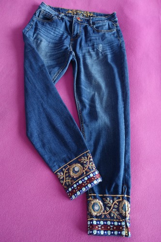 Jeans mit pailletten - pailletten, u