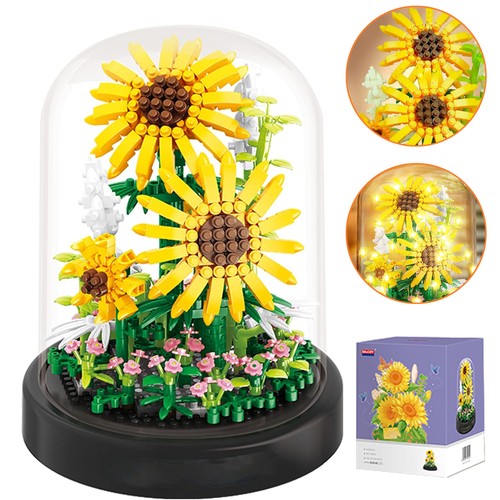 Blumenstrauß bauset mit led - blumenstrauß-bauset,
