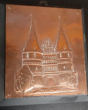 26cm kupfer wand bild LÜBECK