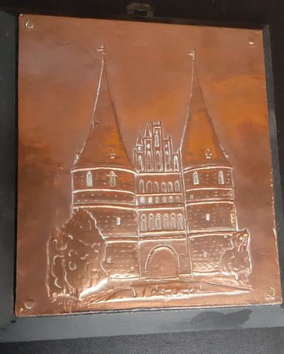 26cm kupfer wand - , bild