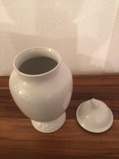 Seltmann Weiden Rose Deckelvase Vase weiß Höhe ca. 35 cm