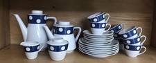 Vintage Mid Century 50er 60er Seltmann Weiden Kaffee Tee Service Cora Polka Dots