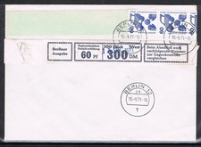 Berlin Unfall 060 Rollenende 5+4 türk, 409A R, FDC Berlin 10.-9.71 mit Banderol