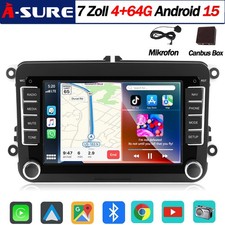 4+64GB Android 15 Navi Autoradio CarPlay für VW GOLF 5 6 Plus POLO Tiguan Touran