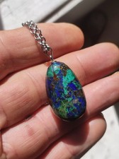 Azurit Malachit 925 Blau grün