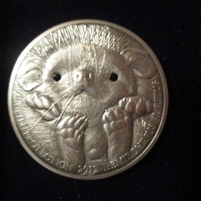 MONGOLEI 500 Togrog 2012 1oz Feinsilber Nur 2500 Stück geprägt Langohr Igel