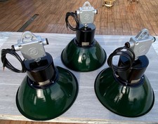 3 alte Industrie-Lampen –