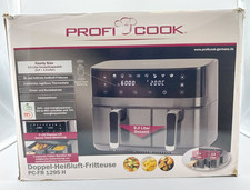 ProfiCook PC-FR 1295 H Doppelfach Heißluftfritteuse Airfryer 2700W #KT9476X-