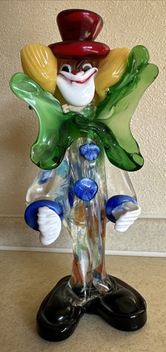 Vintage murano figur clown - vintage,