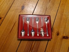WMF Cromargan Besteck Serie Genf 6 Mokkalöffel wie kleine Kaffeelöffel Wie Neu
