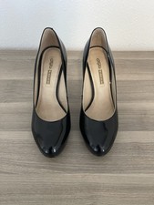 Buffalo London Pumps Plateau High Heels Gr.39 Lack Schwarz 11cm Absatz Getragen