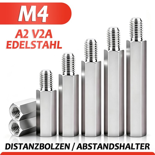 Edelstahl distanzhülsen - m4,