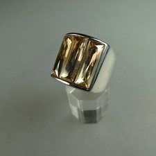 Neugablonz Mächtiger Damenring Swarovski Elements - ungetragen (49585)