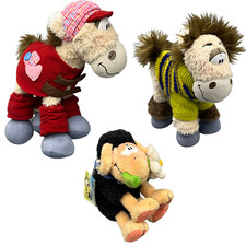 Diddl Plüsch Galupy Rot Mütze / Pullover / Wollywell Schaf Blume Stofftier 90er