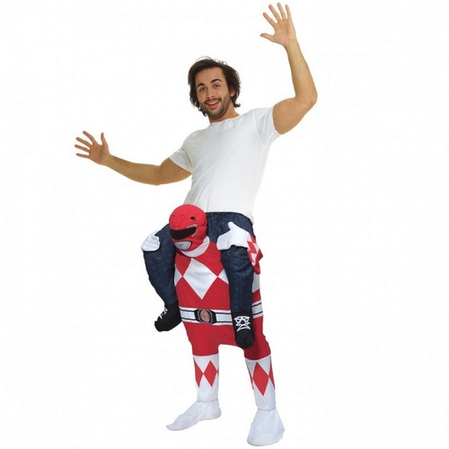 Rotes power ranger huckepack - power,