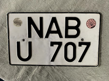 Altkreis-Kennzeichen für den umweltbewussten  Sammler! NAB-U 34x20 cm