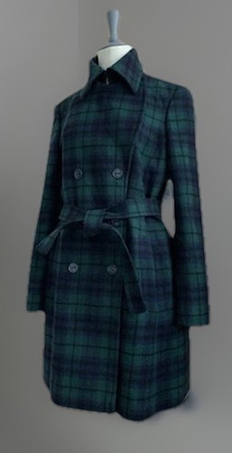 Stefanel karo mantel jacke - mantel,